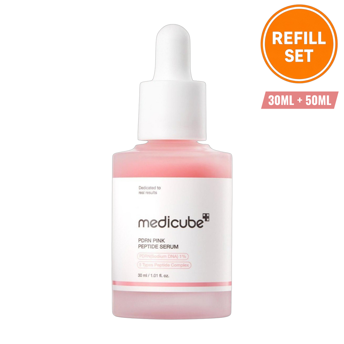 MEDICUBE PDRN PINK PEPTIDE SERUM 30ML + 50ML REFILL SET