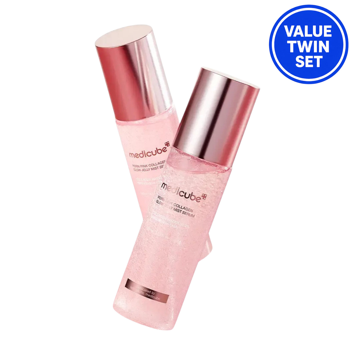 MEDICUBE PDRN PINK COLLAGEN GLOW JELLY MIST SERUM 100ML + 100ML (DOUBLE SET)
