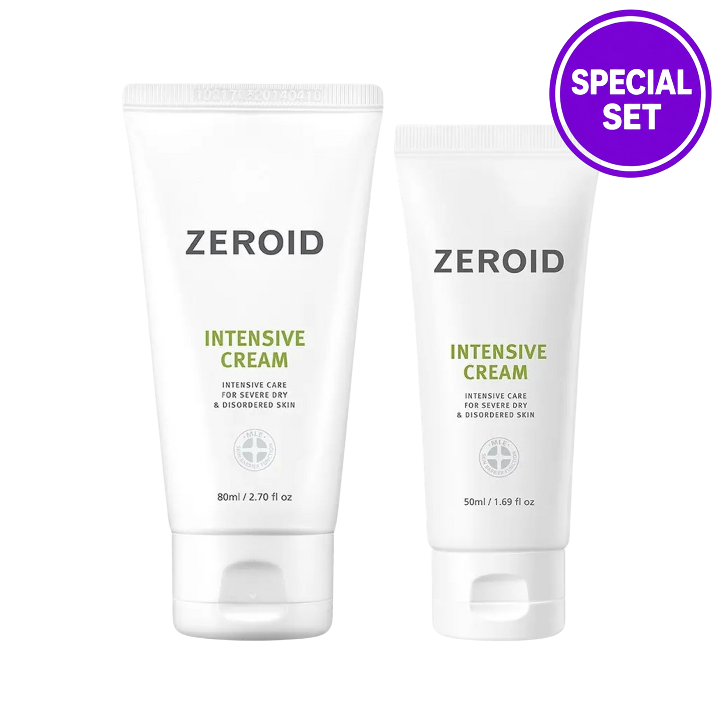 ZEROID INTENSIVE CREAM 80ML + 50ML SPECIAL SET
