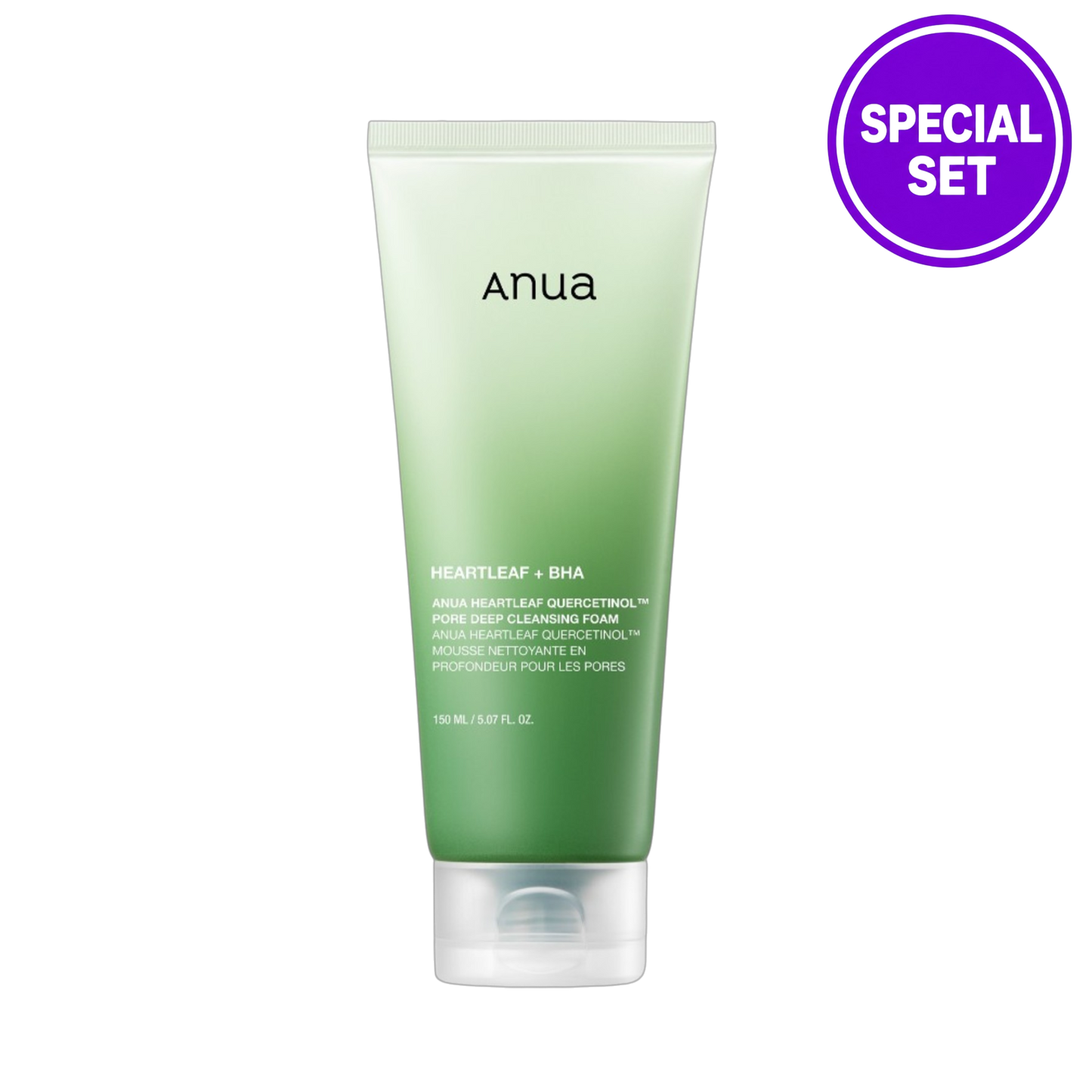 ANUA Heartleaf Quercetinol Pore Deep Cleansing Foam (150ml + 25ml)