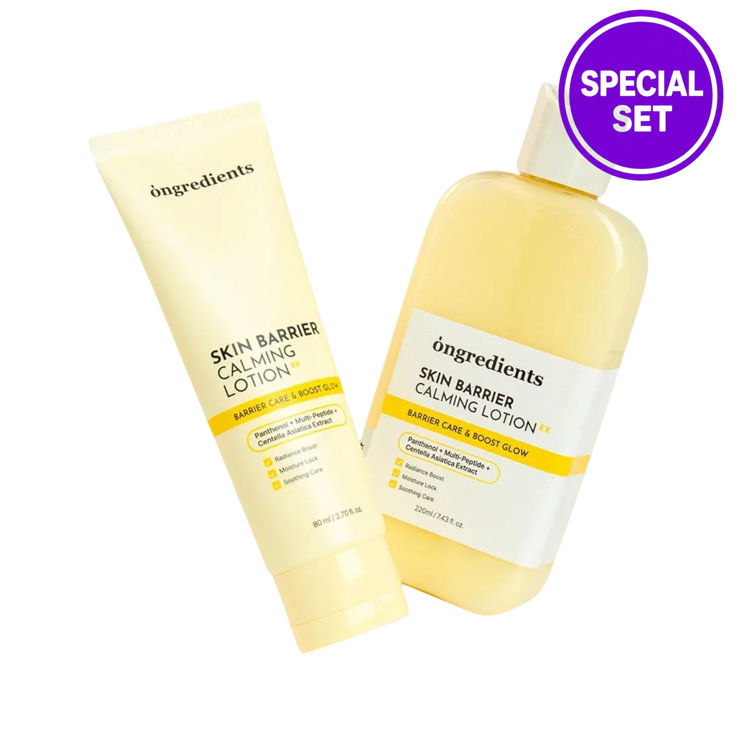 ONGREDIENTS SKIN BARRIER CALMING LOTION 220ML + 80ML SPECIAL SET