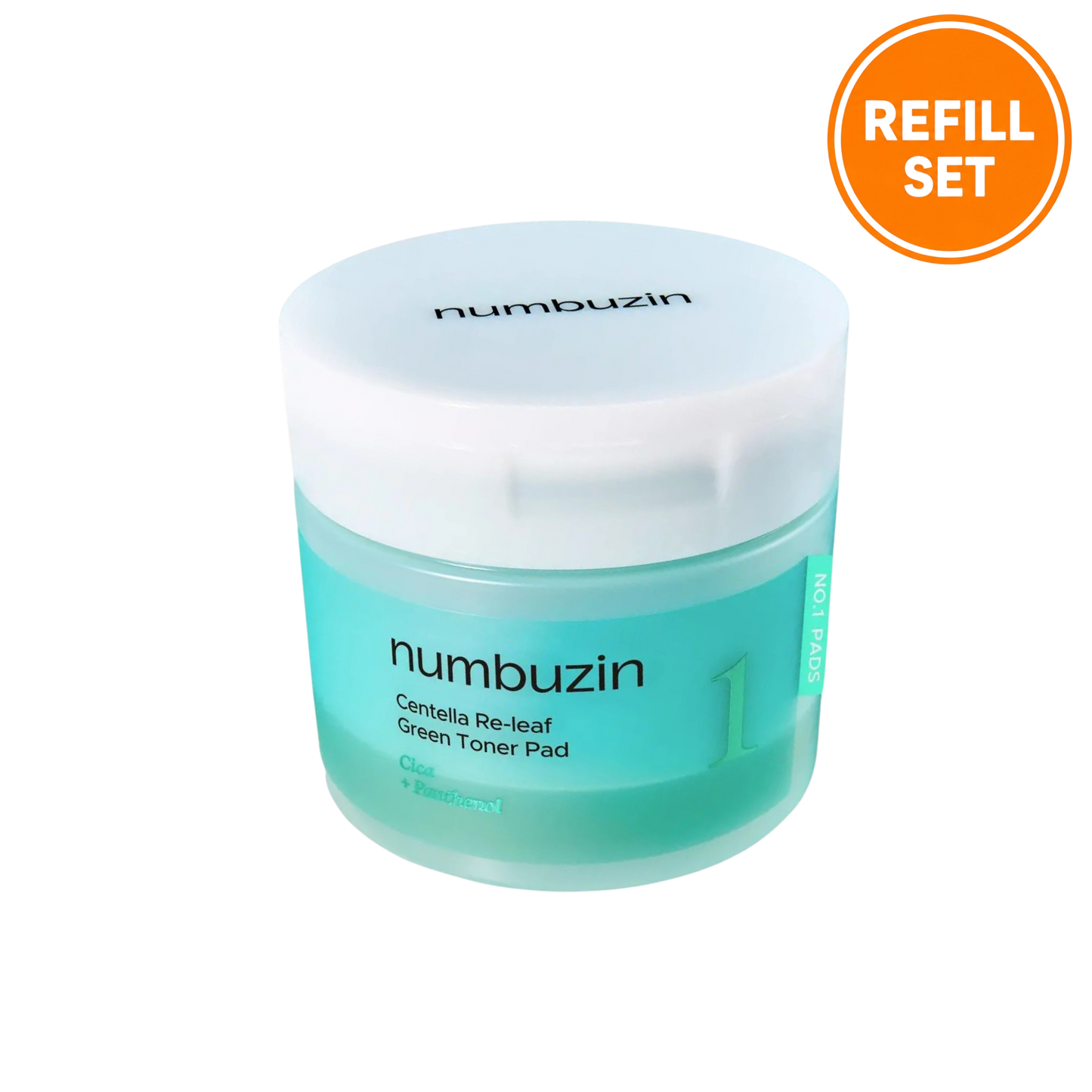 NUMBUZIN No.1 Centella Re-leaf Green Toner Pad 70 Pads + 70 Pads Refill Set