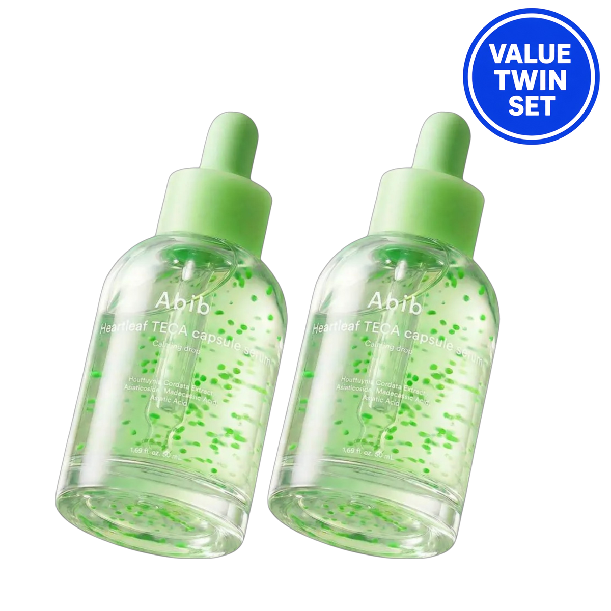 ABIB Heartleaf TECA Capsule Serum Calming Drop 50ml + 50ml (Double Set)