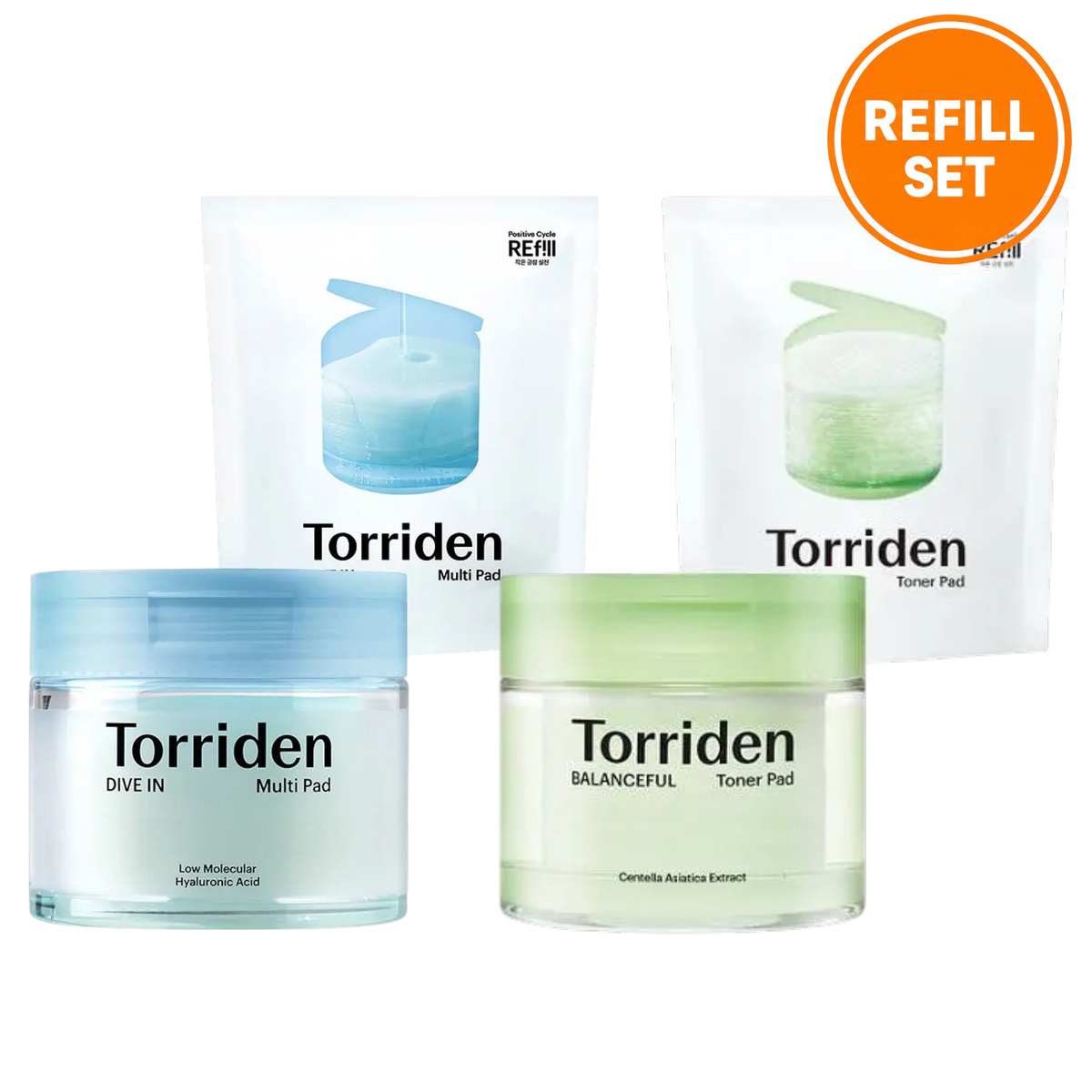 TORRIDEN Dive In Multi Pad / Balanceful Toner Pad Special Refill Set