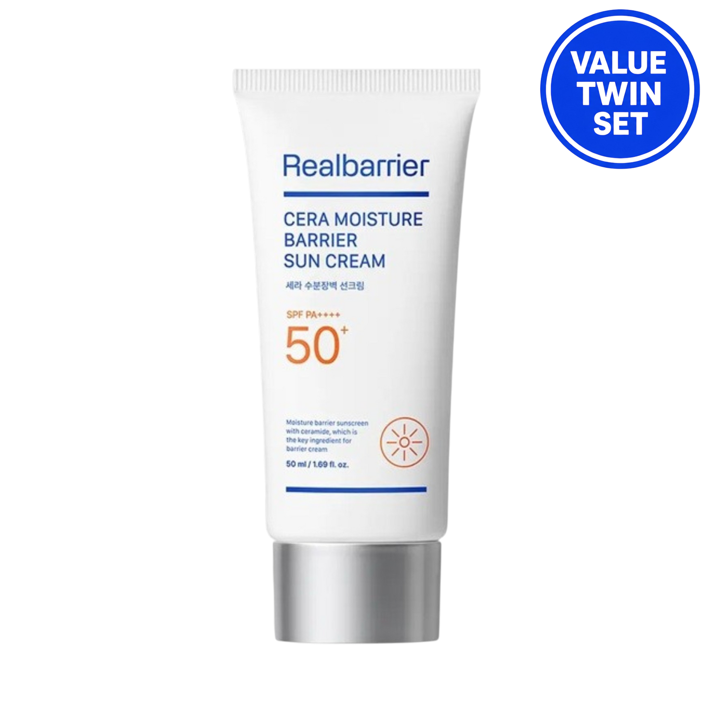 Realbarrier Cera Moisture Barrier Sun Cream SPF50+ PA++++ 50ml + 50ml (Twin Set)