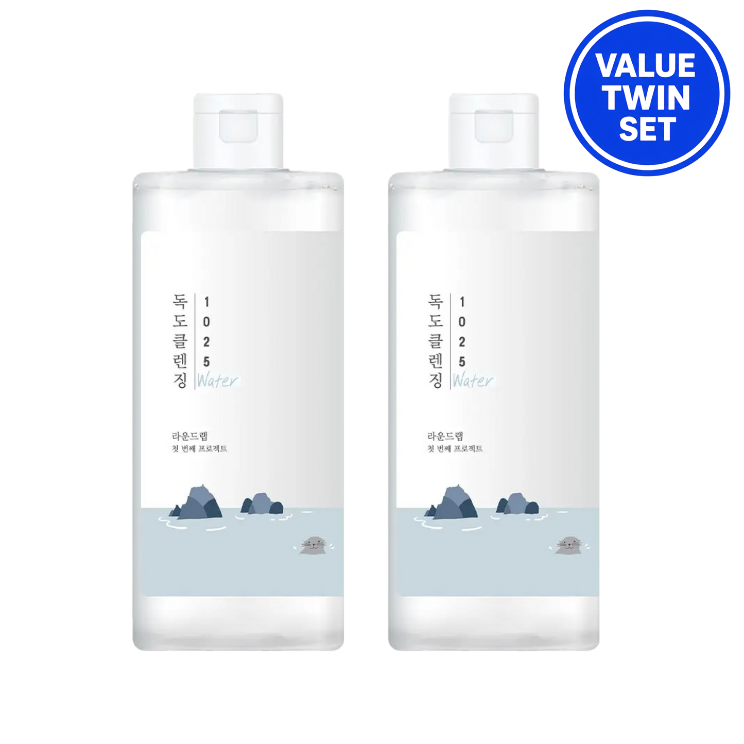 ROUND LAB 1025 Dokdo Cleansing Water 400ml+400ml (Value Twin Set)