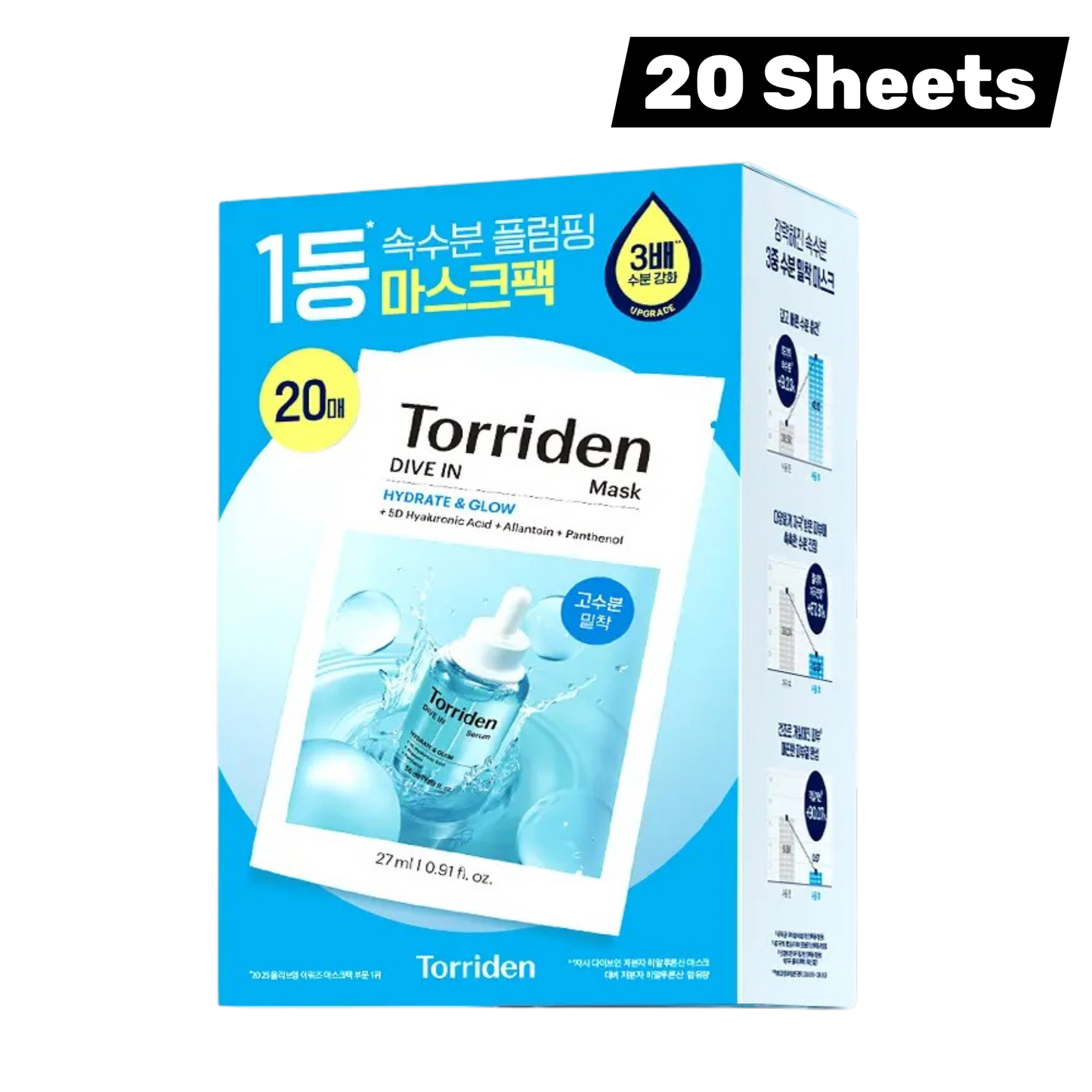 TORRIDEN Dive In Low Molecular Hyaluronic Acid Mask 20 Sheets