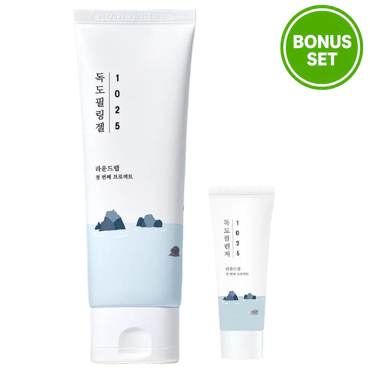 Round Lab 1025 Dokdo Peeling Gel 120ml + Cleanser 20ml Bonus Set