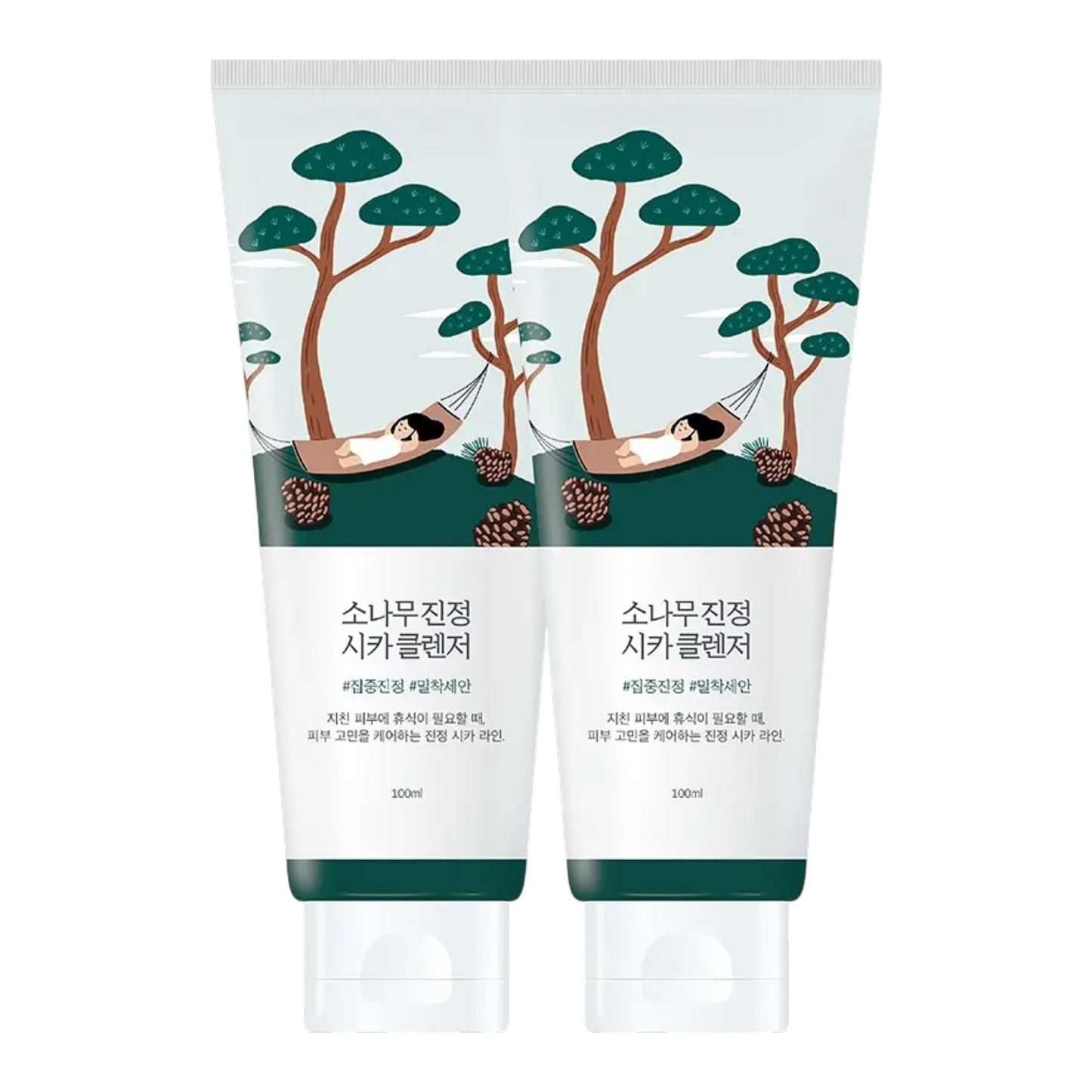 Round Lab Pine Calming Cica Cleanser 100ml + 100ml Value Twin Set