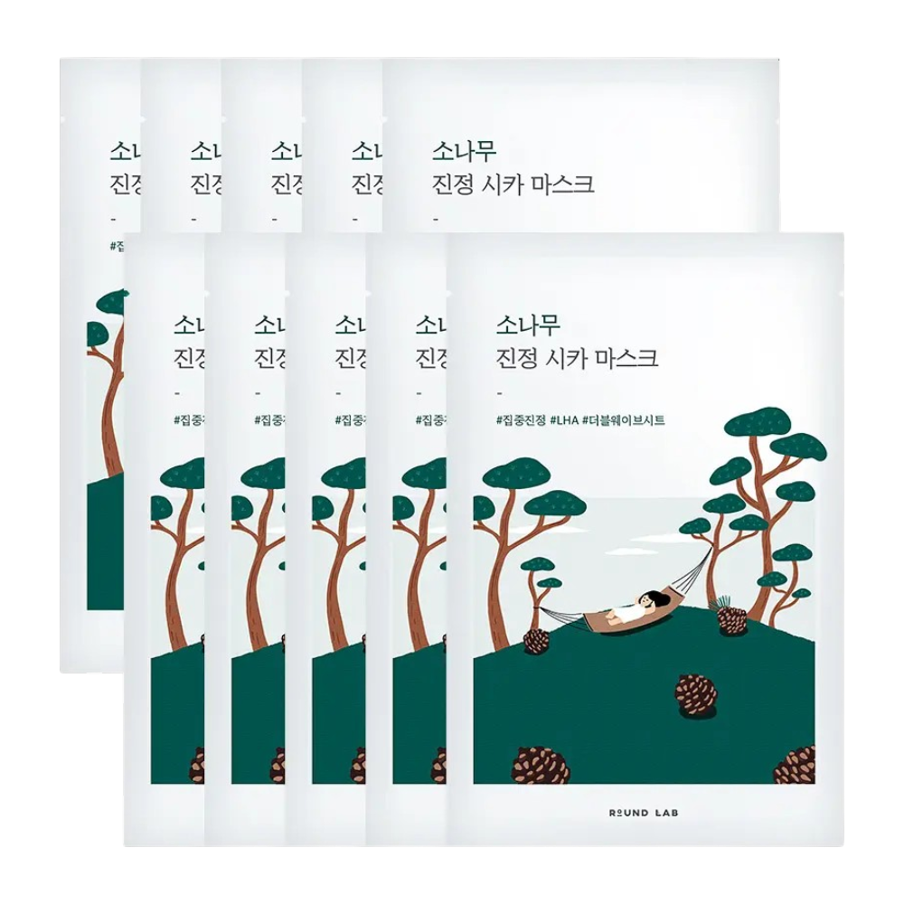 Round Lab Pine Calming Cica Mask 27ml x 10 Sheets