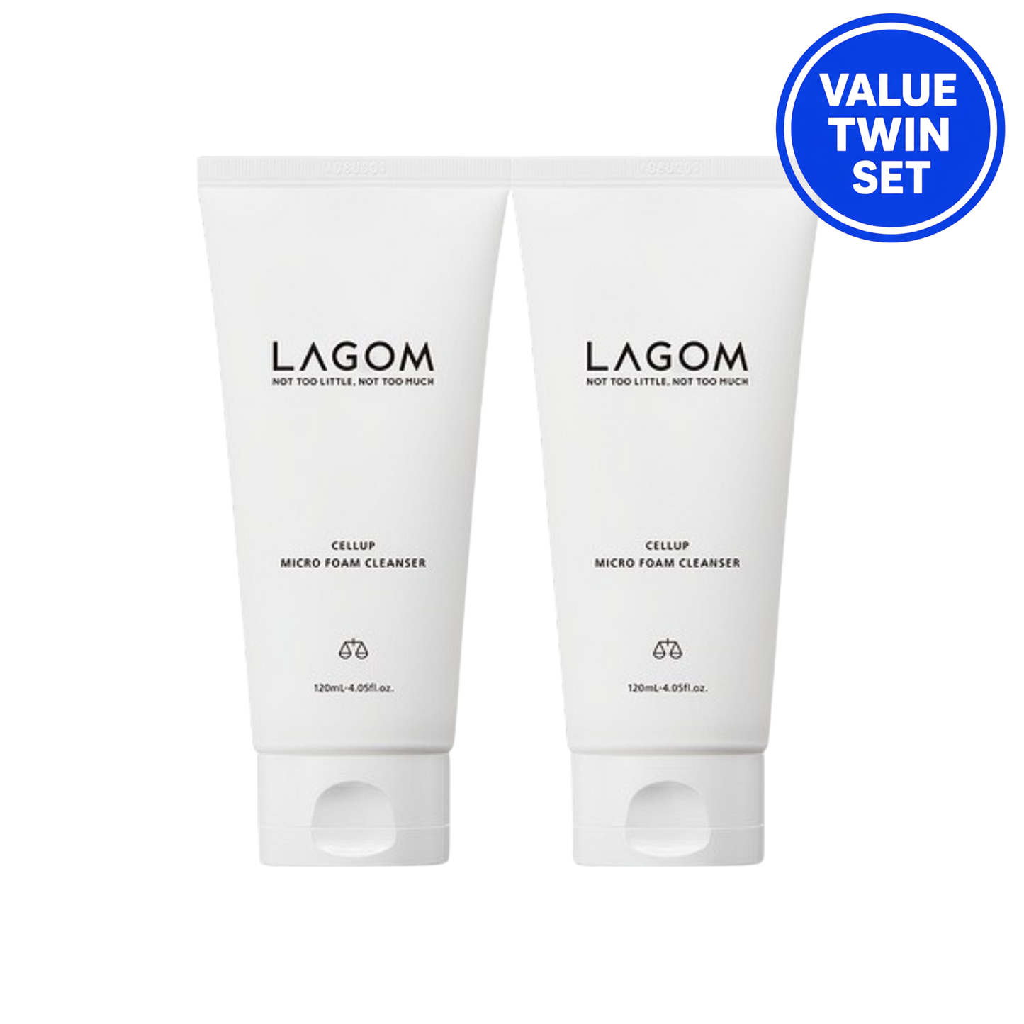 LAGOM Cellup Micro Foam Cleanser Double Set (120ml + 120ml)