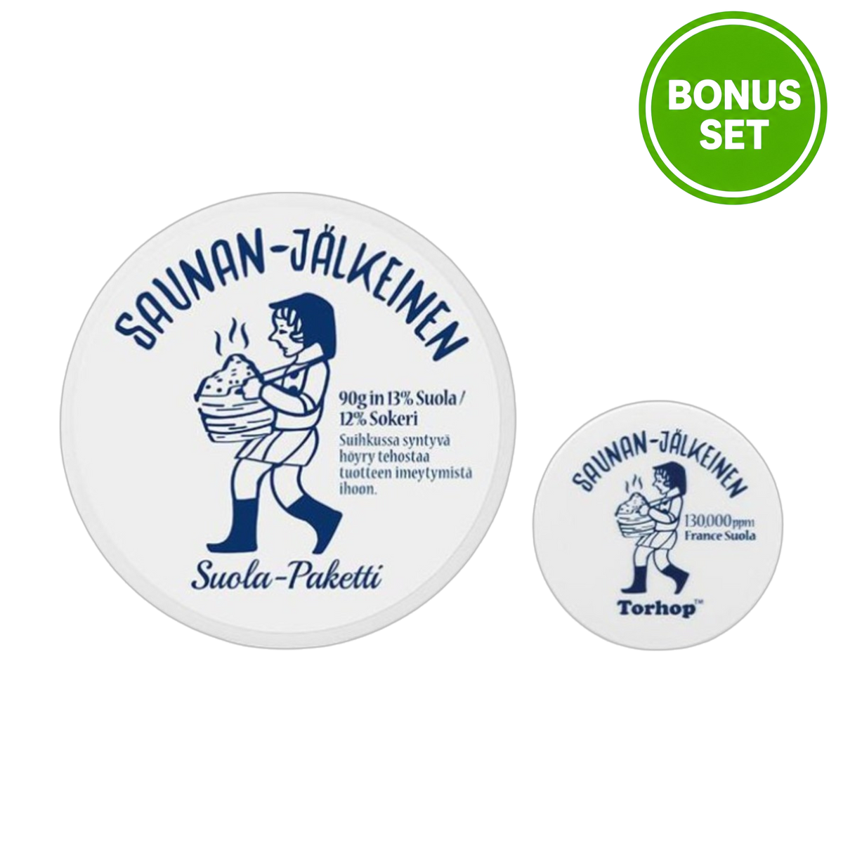 TORHOP Saunan-Jalkeinen Heating Salt Mask 90 + 7g (Bonus Pack)