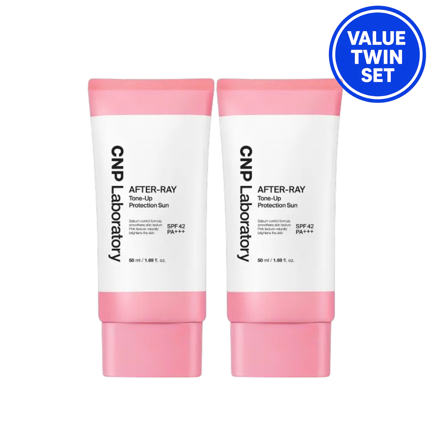 CNP AFTER-RAY TONE-UP SUNSCREEN SPF50+ PA++++ 50ML + 50ML (VALUE TWIN SET)