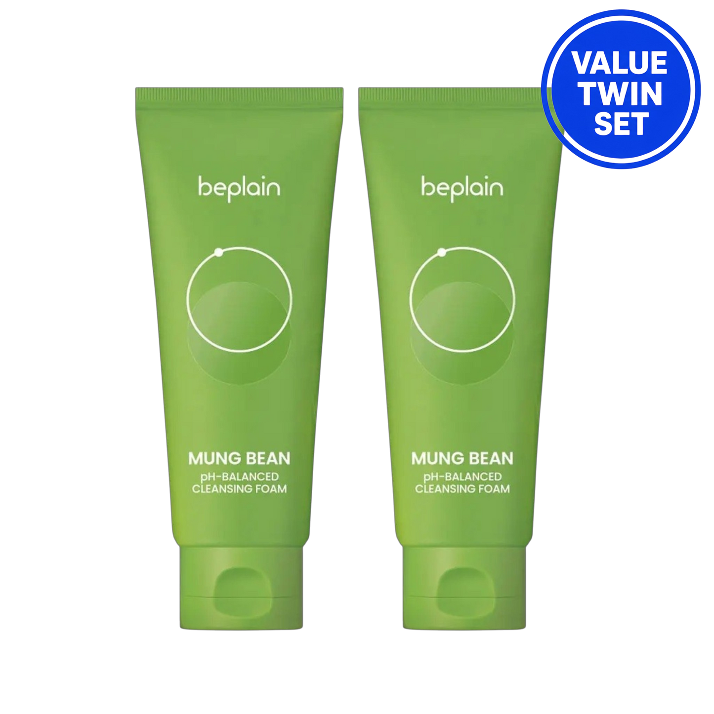 BEPLAIN Mung Bean pH Balanced Cleansing Foam 160ml + 160ml (Value Twin Set)
