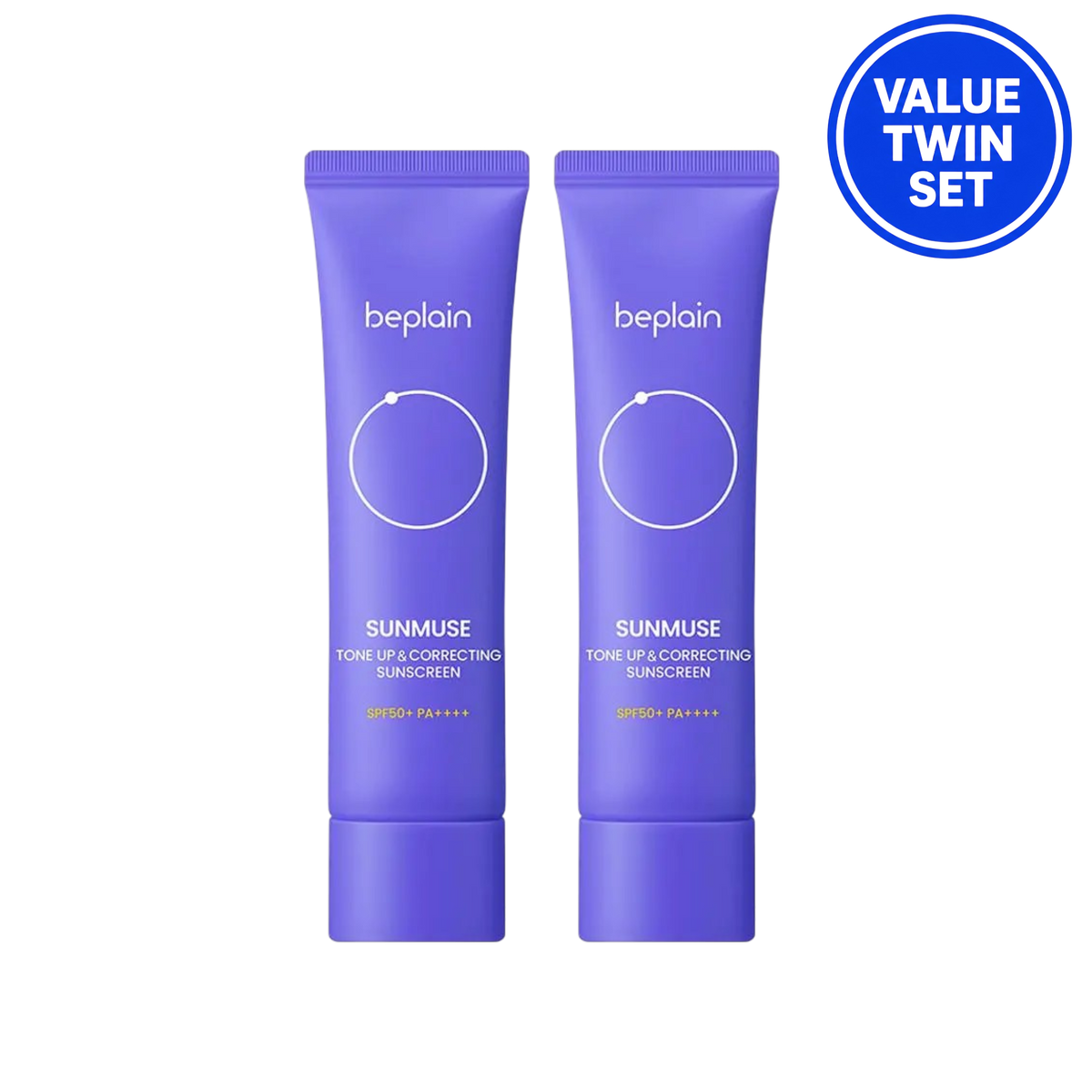 BEPLAIN Sunmuse Tone-Up & Correcting Sun Cream 50ml + 50ml (Value Twin Set)