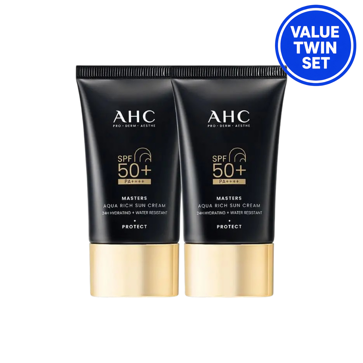 AHC Masters Aqua Rich Sun Cream SPF50+ PA++++ 50ml + 50ml (Value Twin Set)