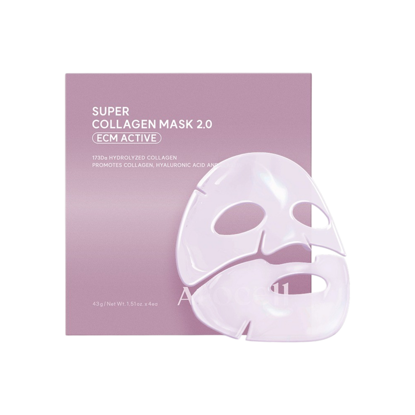 AROCELL Super Collagen Mask 2.0 ECM Active 43g x 4 Sheets