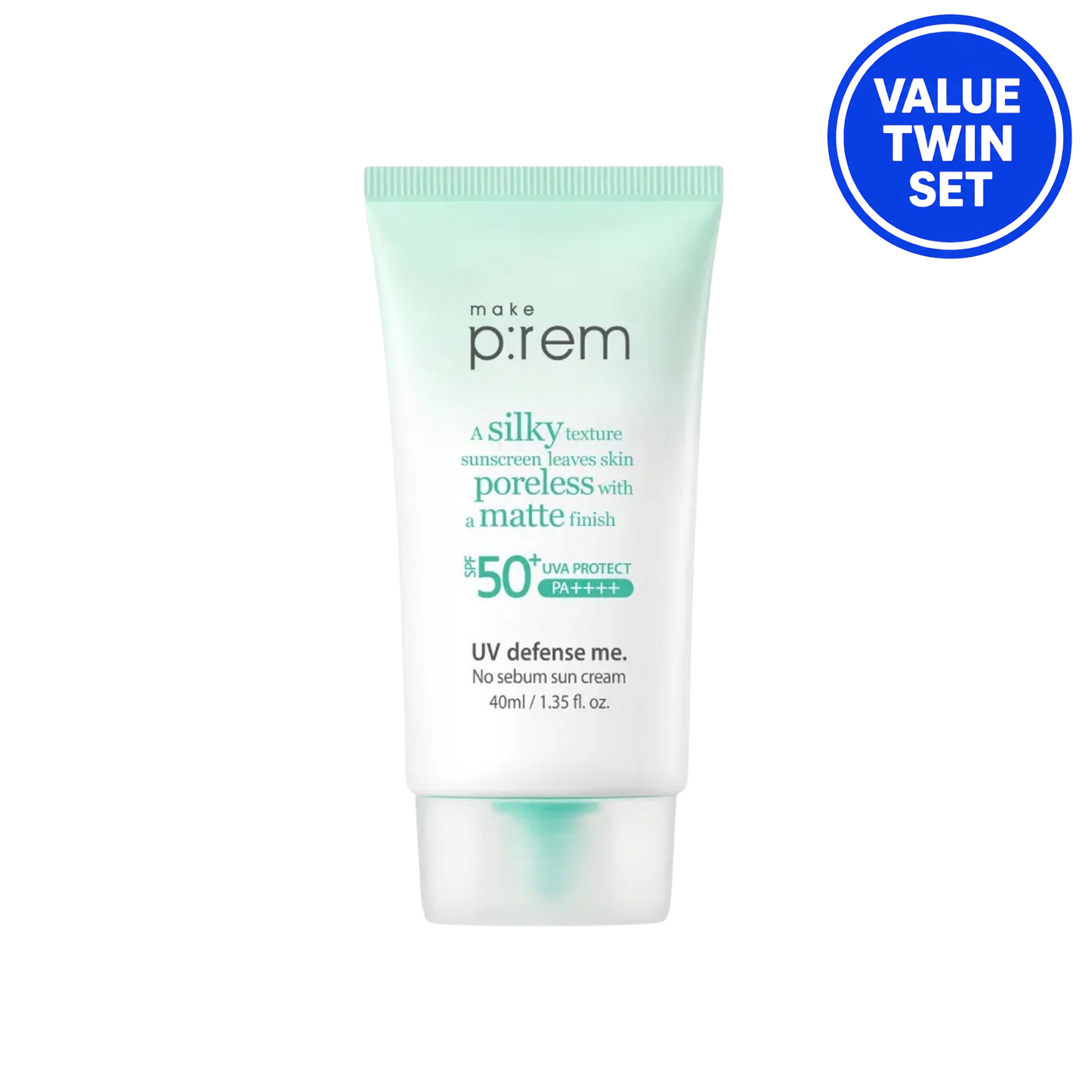 Make p:rem UV Defense Me. No Sebum Sun Cream 40ml + 40ml (Double Set)