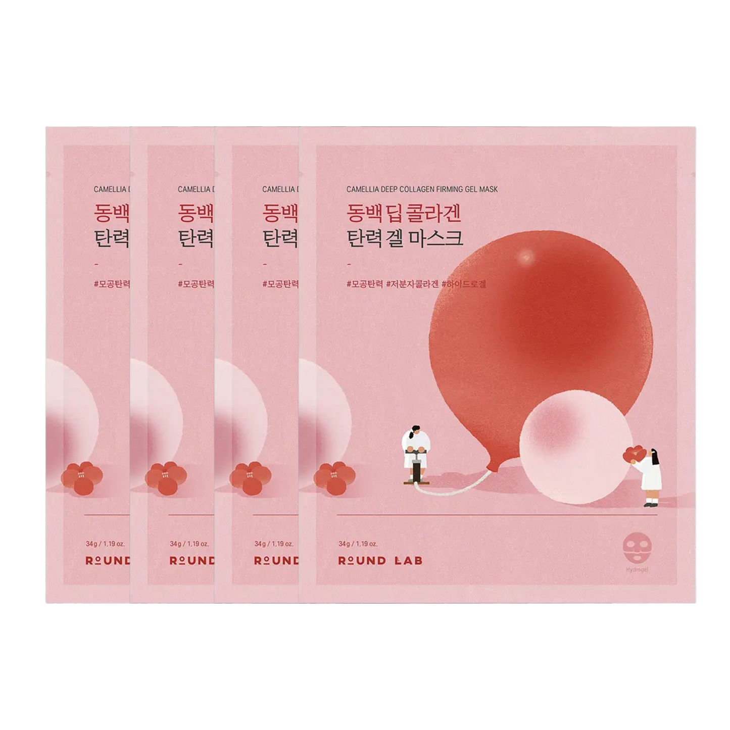 Round Lab Camellia Deep Collagen Firming Gel Mask 4 Sheets