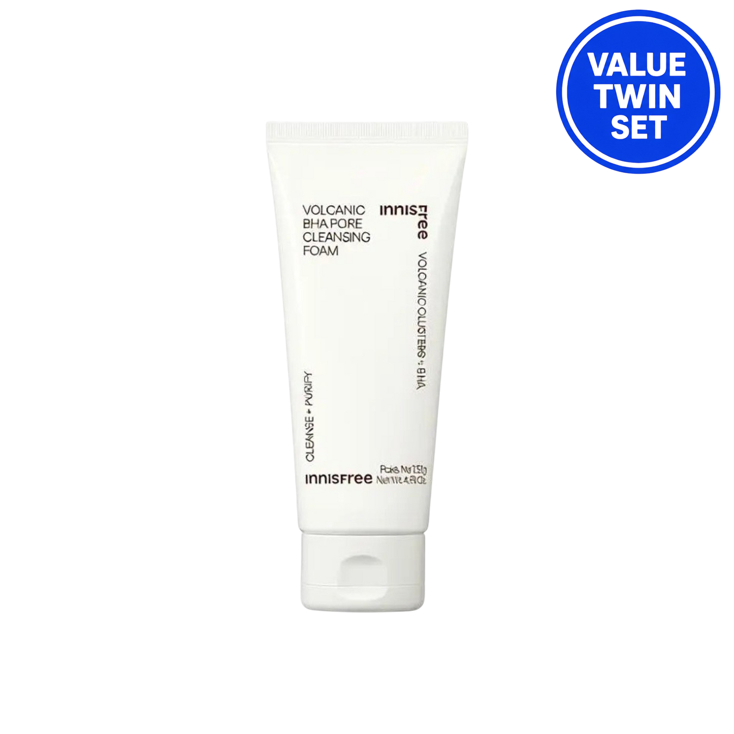 INNISFREE Volcanic BHA Pore Cleansing Foam 130g + 130g Double Set