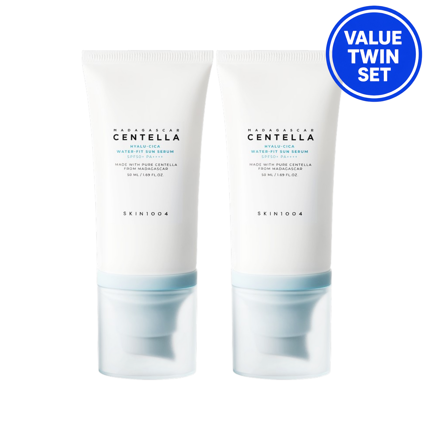 SKIN1004 Madagascar Centella Hyalu-Cica Water-fit Sun Serum 50ml + 50ml (Value Twin Set)