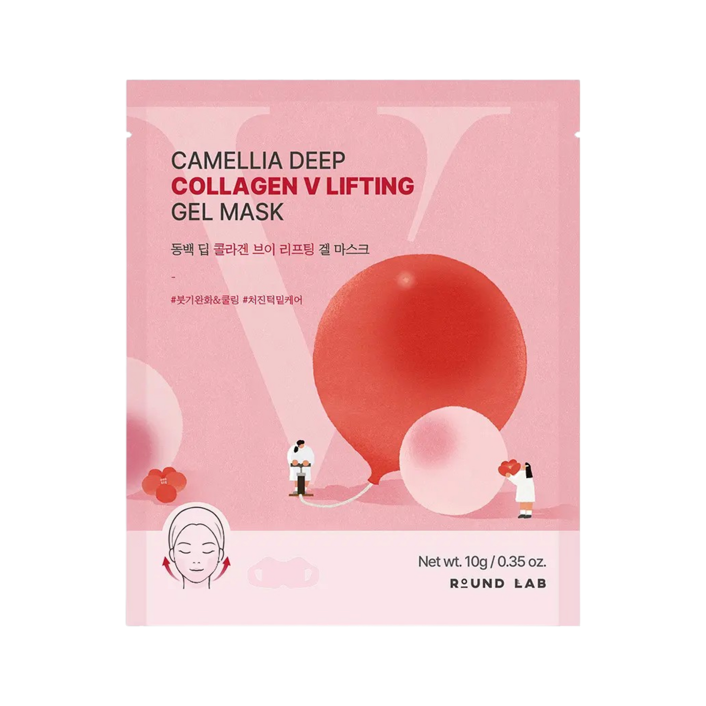 ROUND LAB Camellia Deep Collagen V Lifting Gel Mask 10g × 1ea