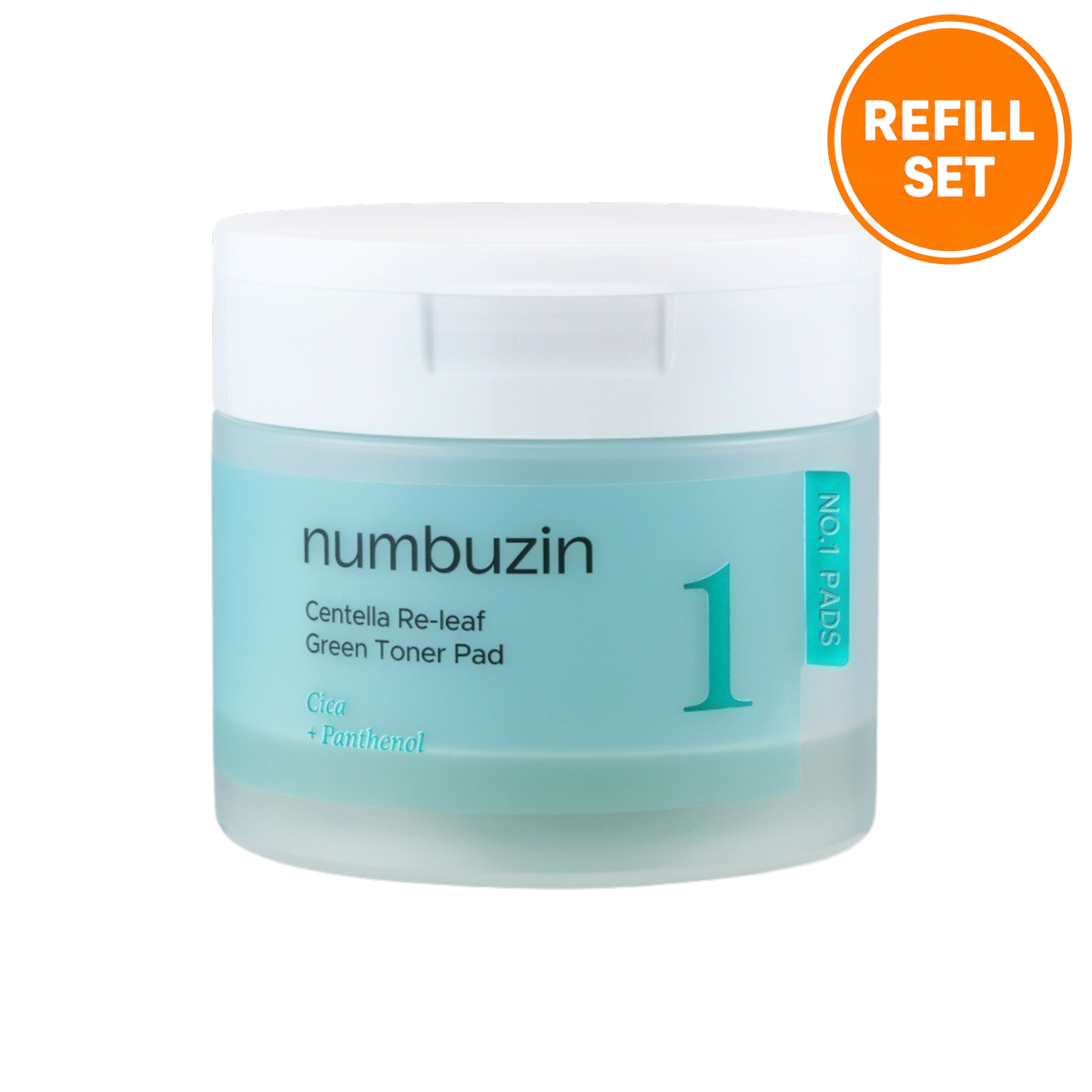 NUMBUZIN No.1 Centella Re-leaf Green Toner Pad 70 Pads + 70 Pads Refill Set