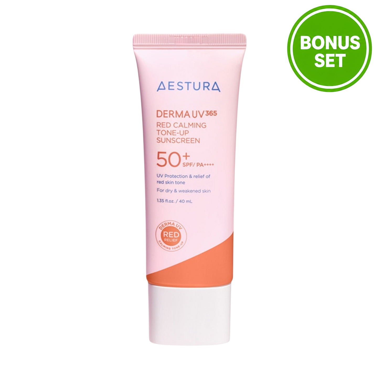 Aestura Derma UV365 Red Calming Tone-Up Sunscreen 40ml + Mineral Sunscreen 20ml
