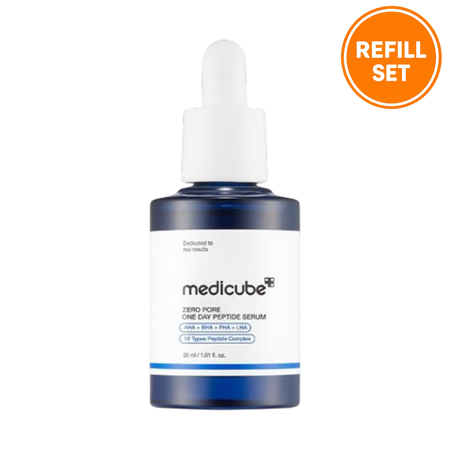 Medicube Zero Pore One Day Peptide Serum 30ml + 30ml Refill Set