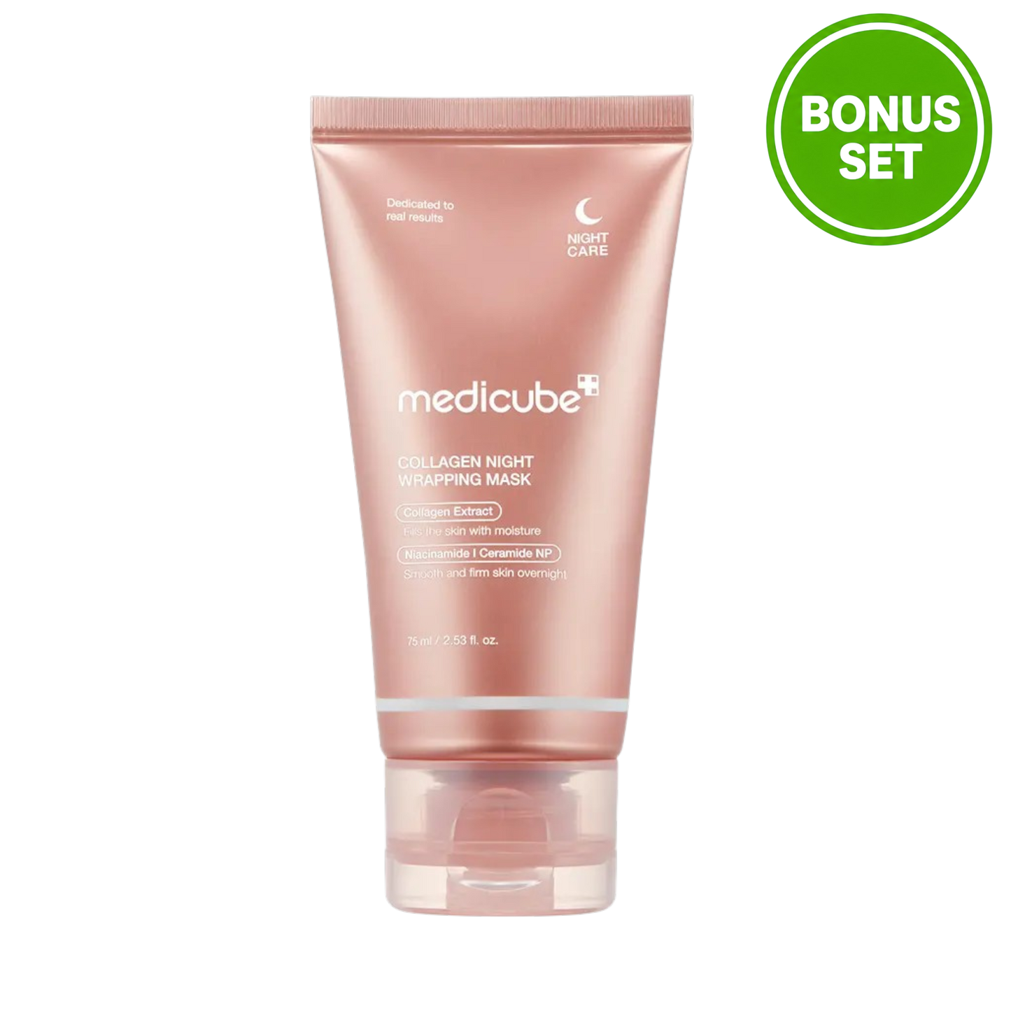 Medicube Collagen Night Wrapping Mask 75ml + Mini 5ml + Brush Bonus Set