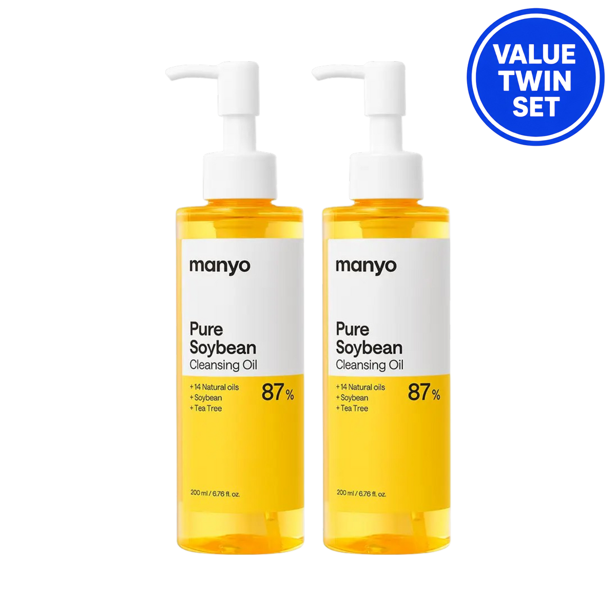 MANYO Pure Soybean Cleansing Oil 200ml + 200ml Value Twin Set