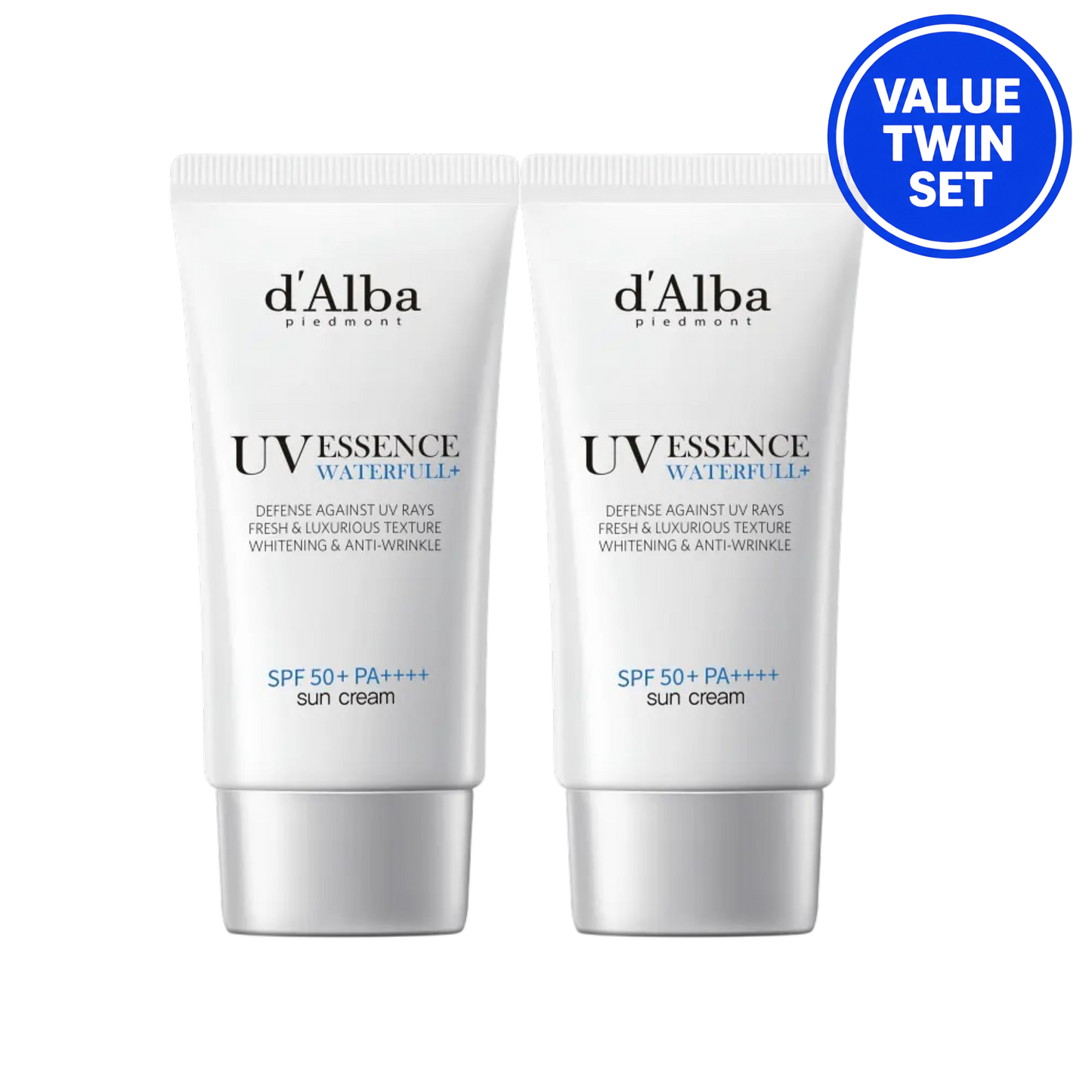d'Alba UV Essence Sun Cream SPF50+ PA++++ 50ml + 50ml Twin Value Set