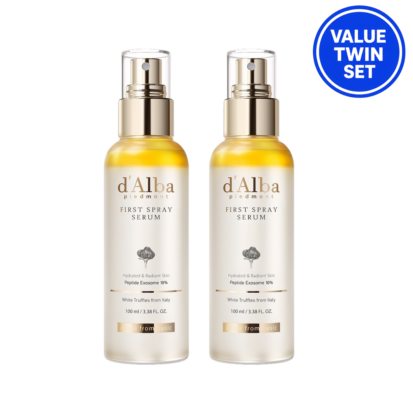 D'ALBA FIRST SPRAY SERUM 100ML+100ML VALUE TWIN SET