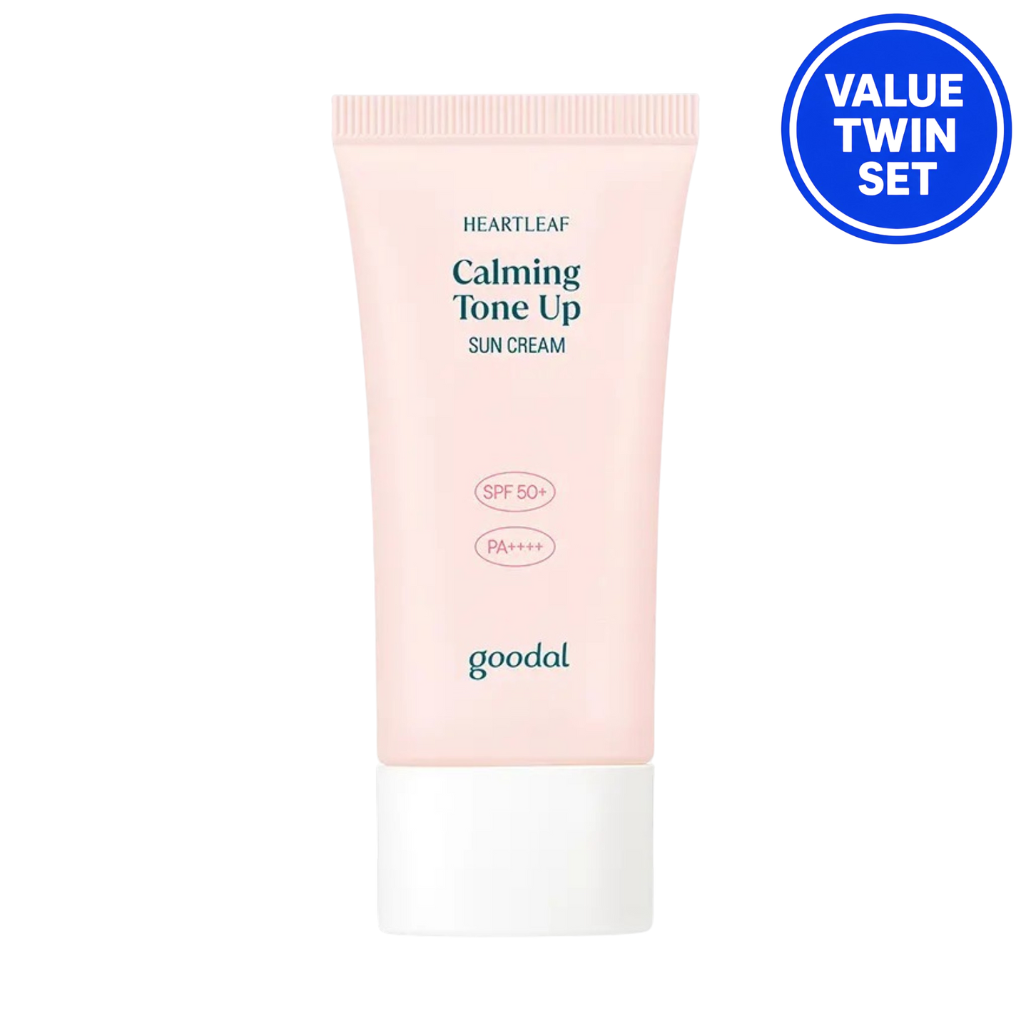 GOODAL Heartleaf Calming Tone-Up Sun Cream SPF50+ PA++++ 50ml+50ml (Twin Set)