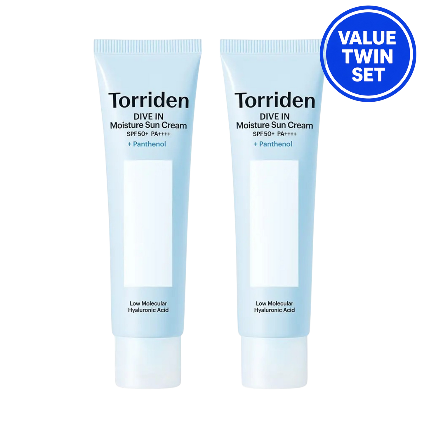 TORRIDEN Dive-In Moisture Sun Cream SPF50+ PA++++ 60ml + 60ml (Twin Set)