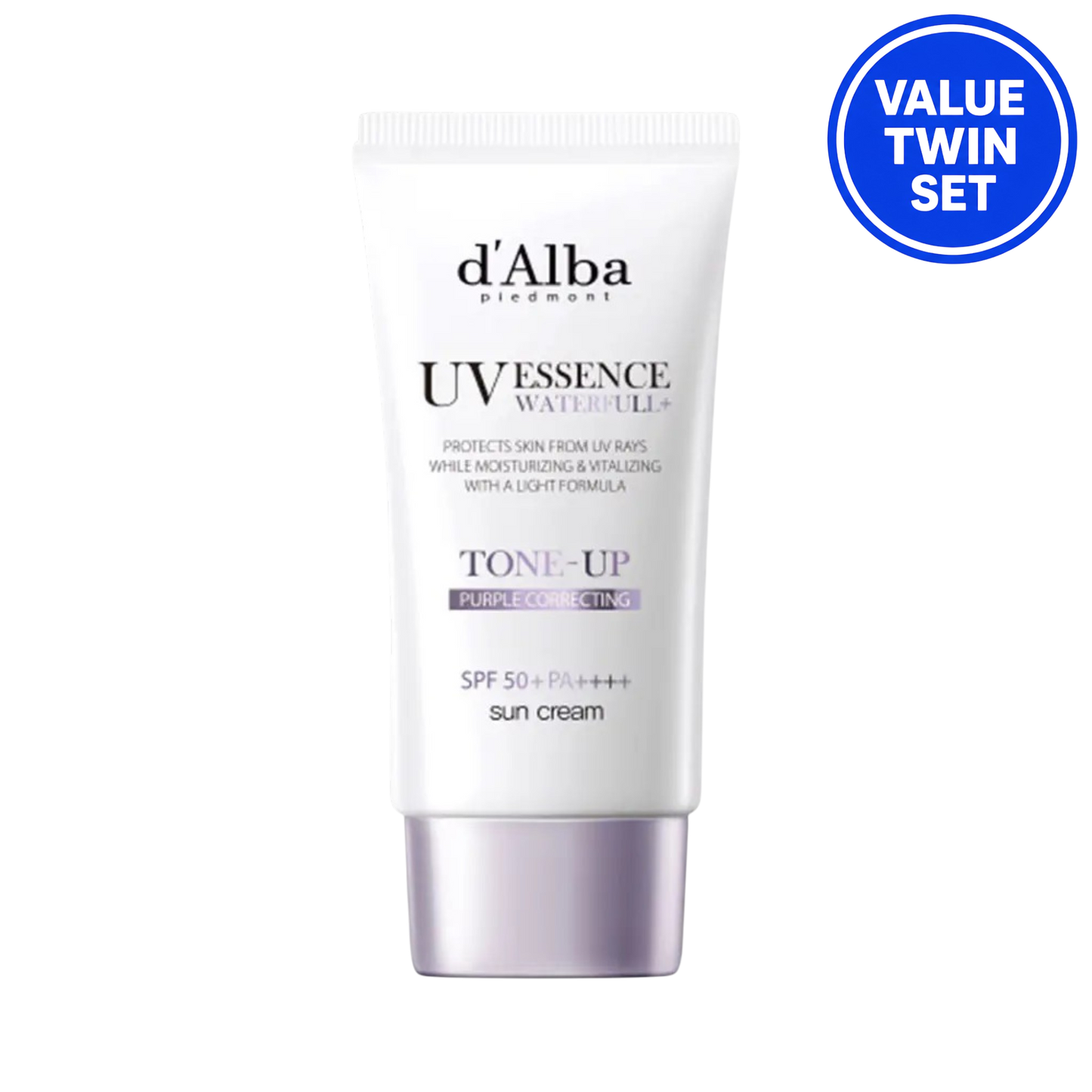 d'Alba Tone-Up Purple Correcting Sun Cream SPF50+ PA++++ (50ML+50ML Duo Set)
