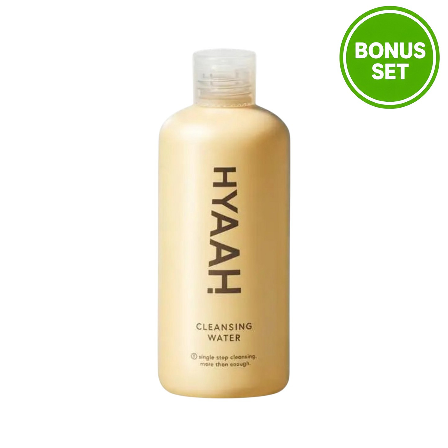 HYAAH Mild But Deep Cleansing Water 300ml Set + 20 Cleansing Pads