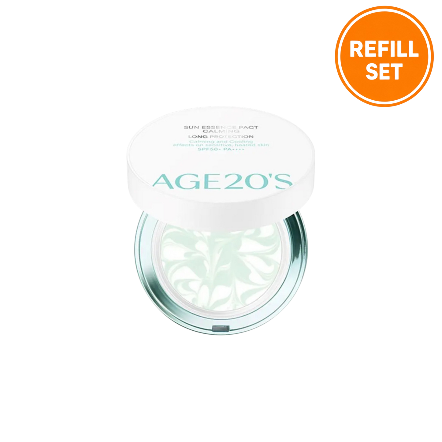 AGE20's Sun Essence Pact Calming 12.5g + 12.5g (Refill Set)