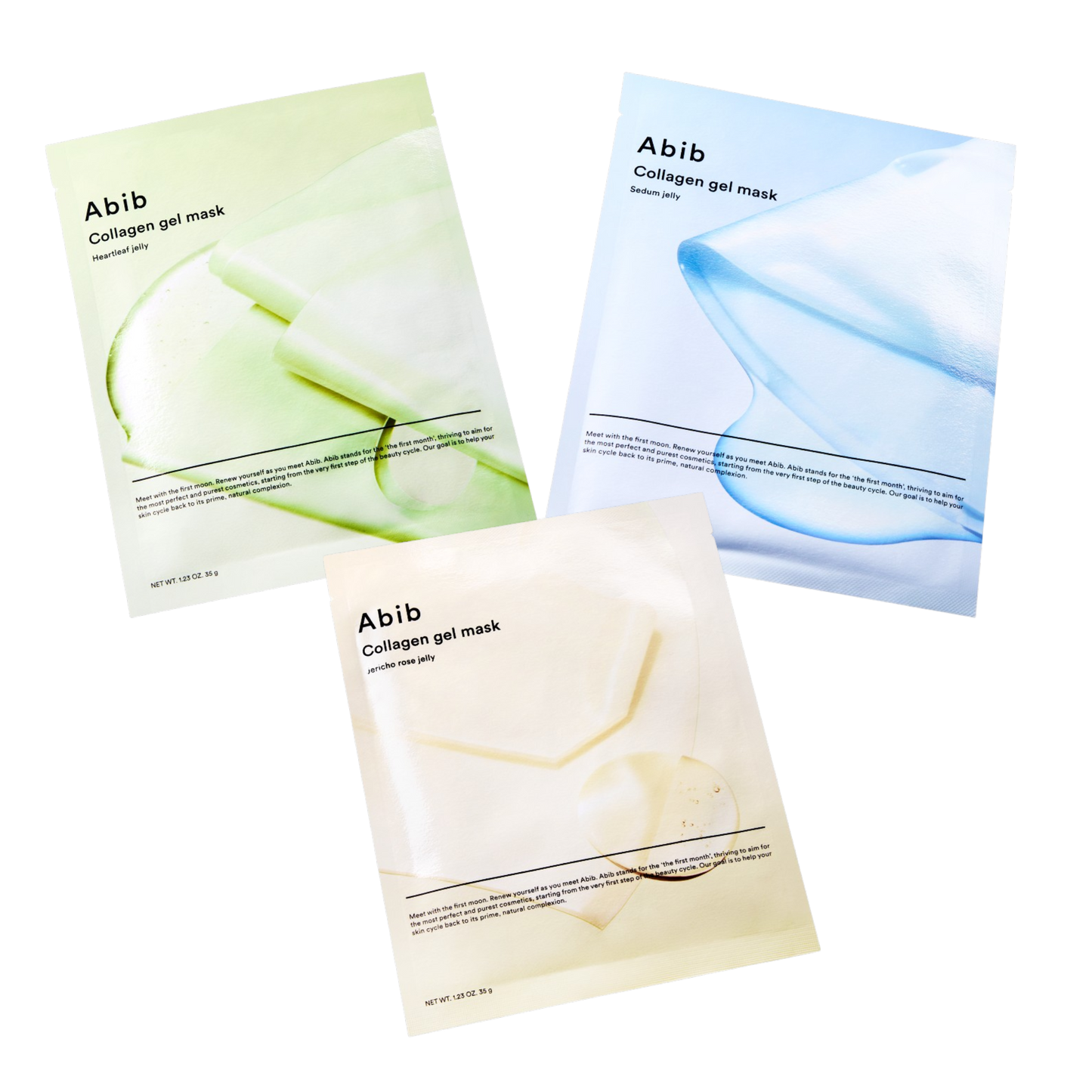 Abib Collagen Gel Mask – 4 Sheets (3 Types)