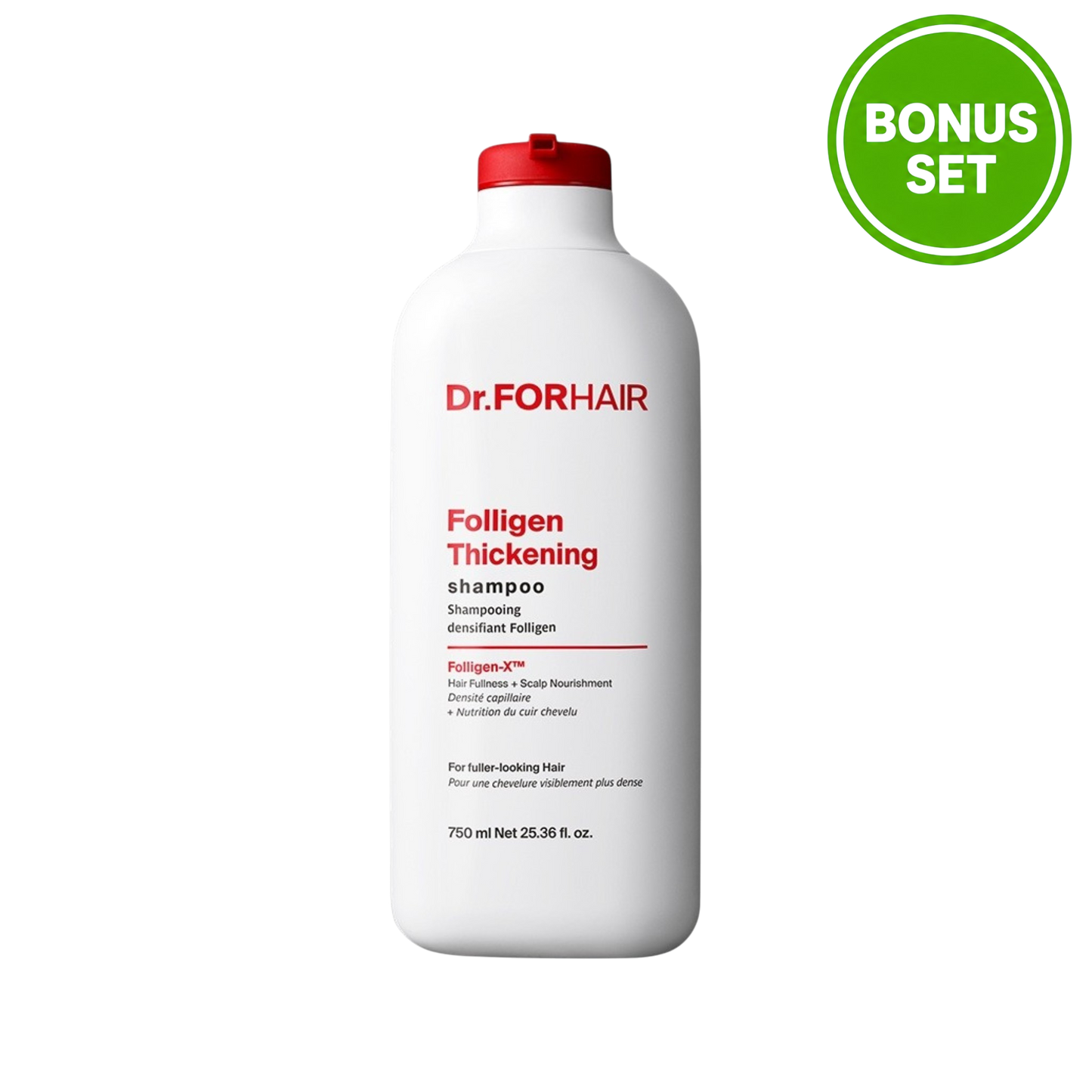Dr. ForHair Folligen Thickening Shampoo 750ml (+ 100ml × 2)