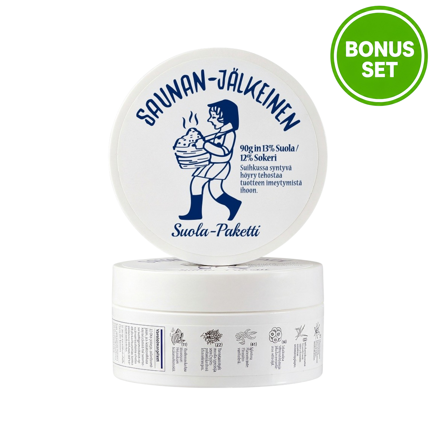TORHOP Saunan-Jalkeinen Heating Salt Mask 90 + 7g (Bonus Pack)