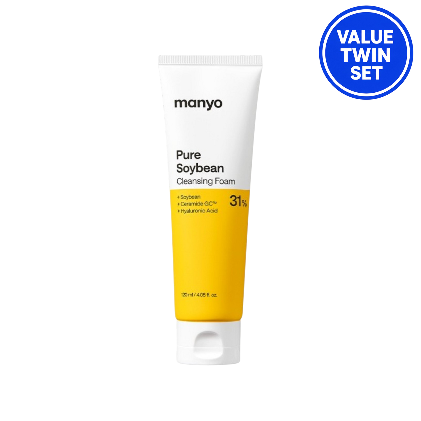 MANYO Pure Soybean Cleansing Foam 120ml + 120ml Double Set