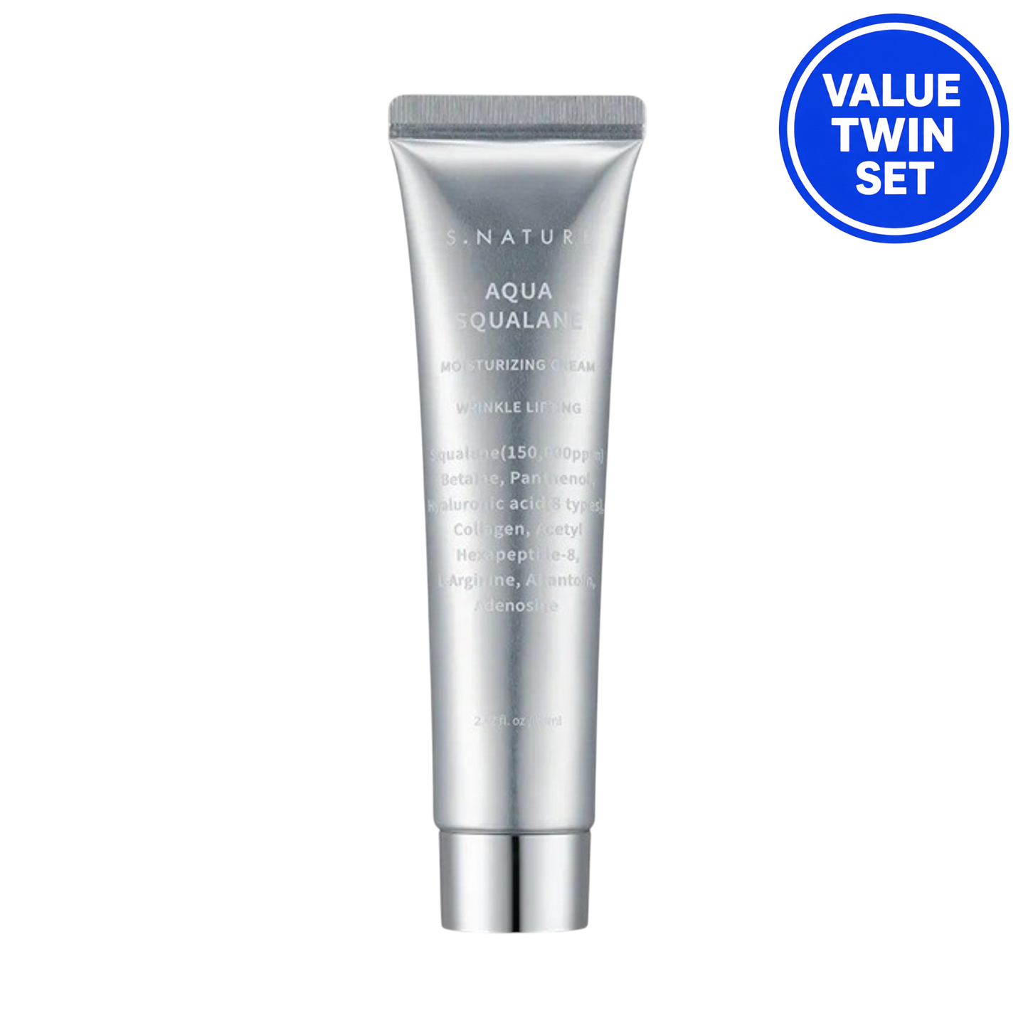 S.NATURE AQUA SQUALANE MOISTURIZING CREAM 60ml + 60ml (Twin Set)