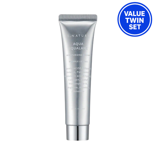 S.NATURE AQUA SQUALANE MOISTURIZING CREAM 60ml + 60ml (Twin Set)