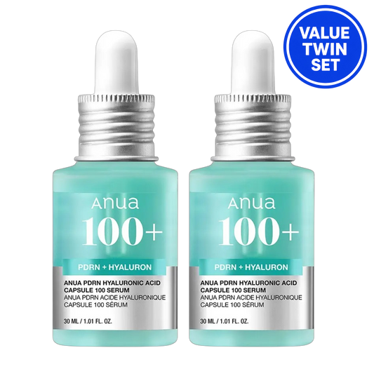 ANUA PDRN HYALURONIC ACID CAPSULE 100 SERUM 30ml + 30ml Value Twin Set