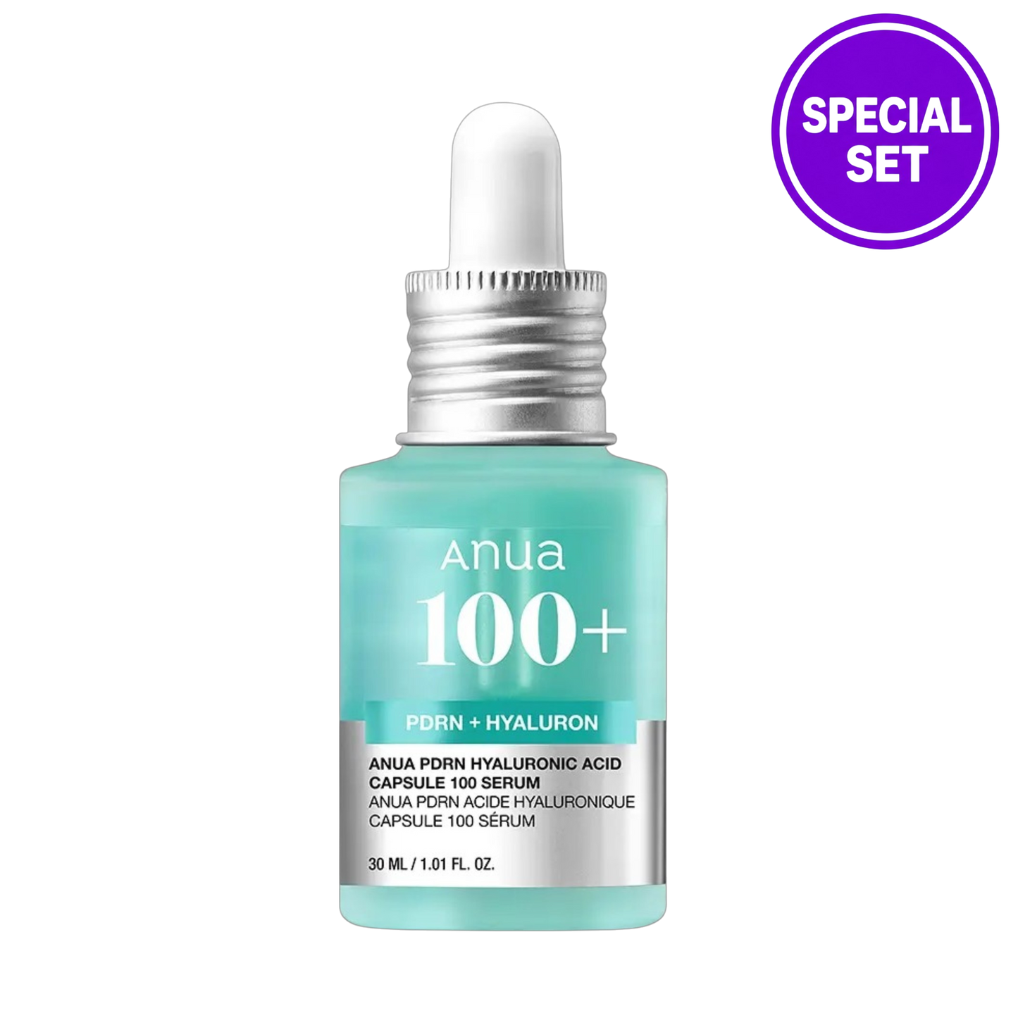 ANUA PDRN Hyaluronic Acid Capsule 100 Serum 30ml + PDRN Hyaluronic Acid 100 Moisturizing Cream 30ml Special Set