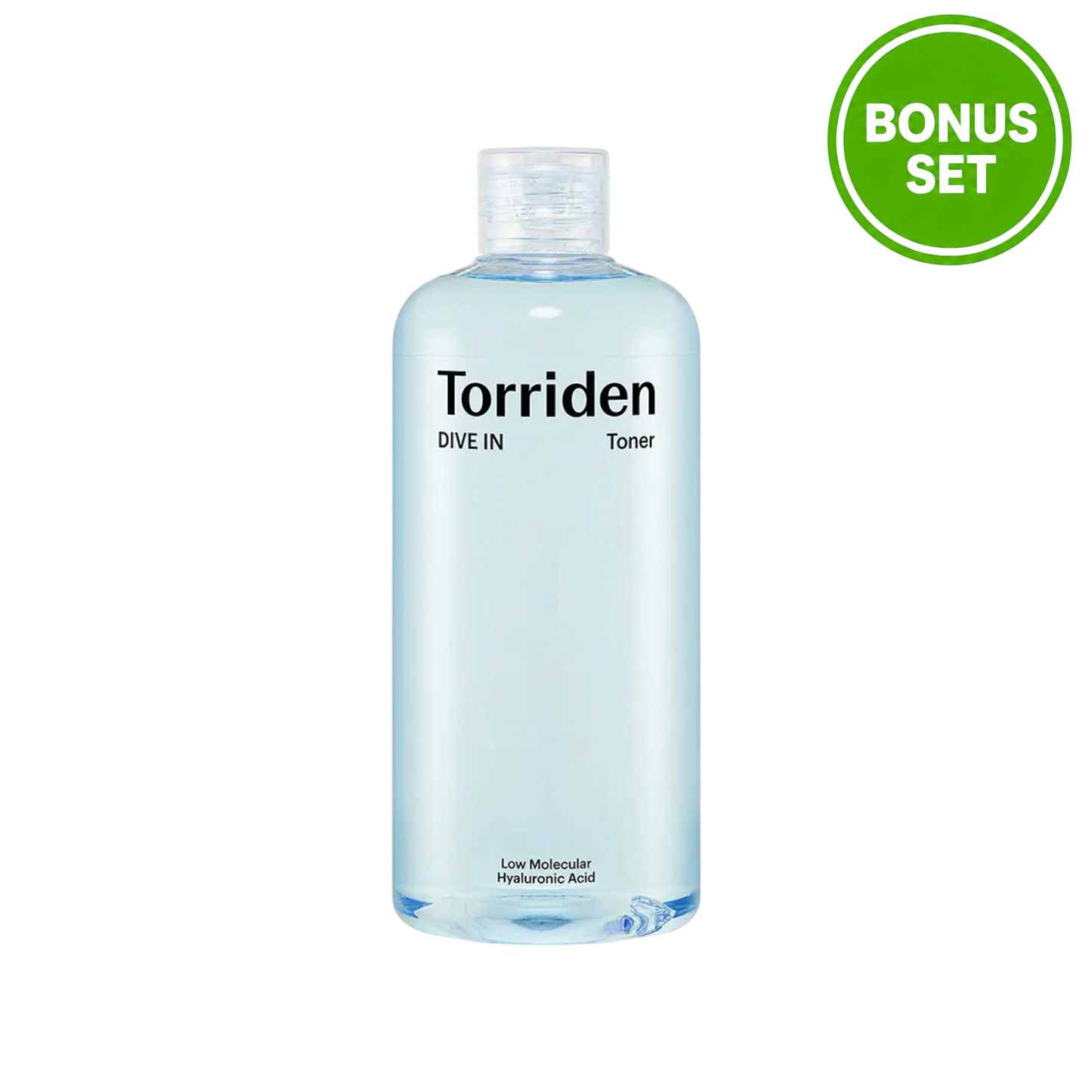 TORRIDEN Dive-In Low Molecular Hyaluronic Acid Toner 500ml + 60 Cotton Pads (Bonus Set)