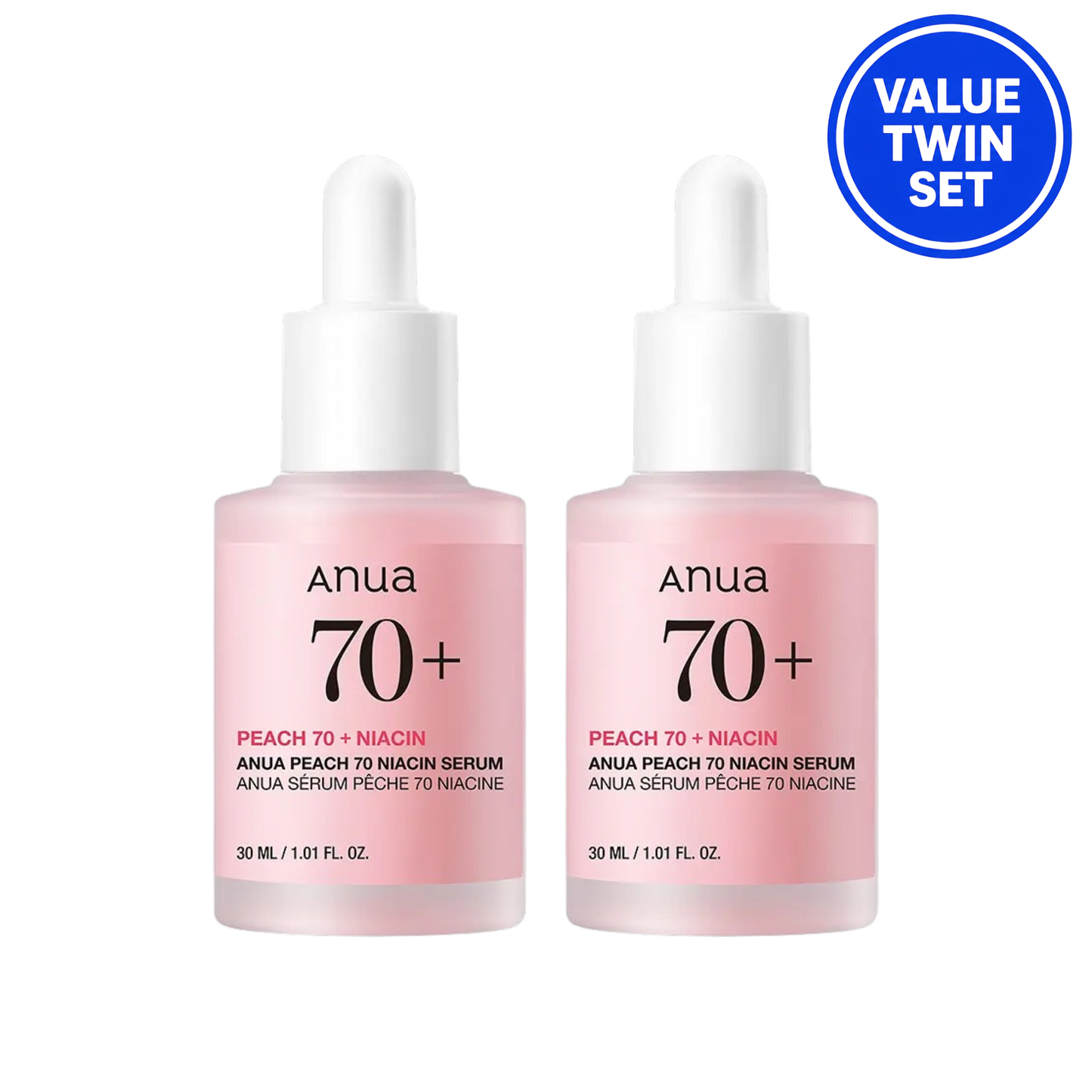ANUA Peach 70 Niacin Serum 30ml + 30ml Value Twin Set