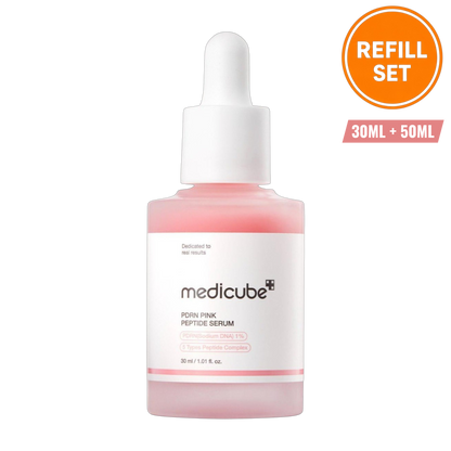 MEDICUBE PDRN PINK PEPTIDE SERUM 30ML + 50ML REFILL SET