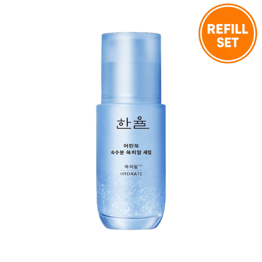 HANYUL YOUNG MUGWORT HYALURONIC SERUM (HYDRATE) 40ML + 40ML REFILL SET